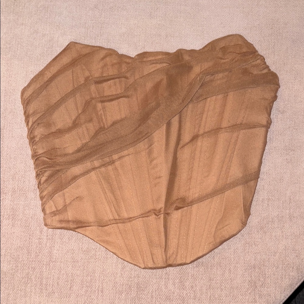 Light brown corset tube top